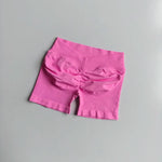 High-Waisted Peach Butt-Lifting Fitness Gym Sports Shorts for Women Tight-Fitting Belly-Control Outdoor Running Training Yoga