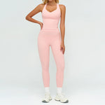 2PCS Yoga Set Gym Clothes Outdoor Sports Outfits Women Tracksuit Gym Fitness Suits Workout Long Sleeved Flared Pants Sportswear