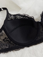 Fashion Sexy Floral Lace Bras Women Thin Push Up Brassiere Solid Comfort Breathable Lingerie Underwear