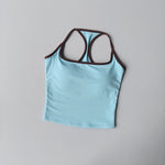 Women's Cross-Back Yoga Sports Vest One-Piece Cup Versatile Training Fitness Bra Colorful Fitness Clothing for Active Women