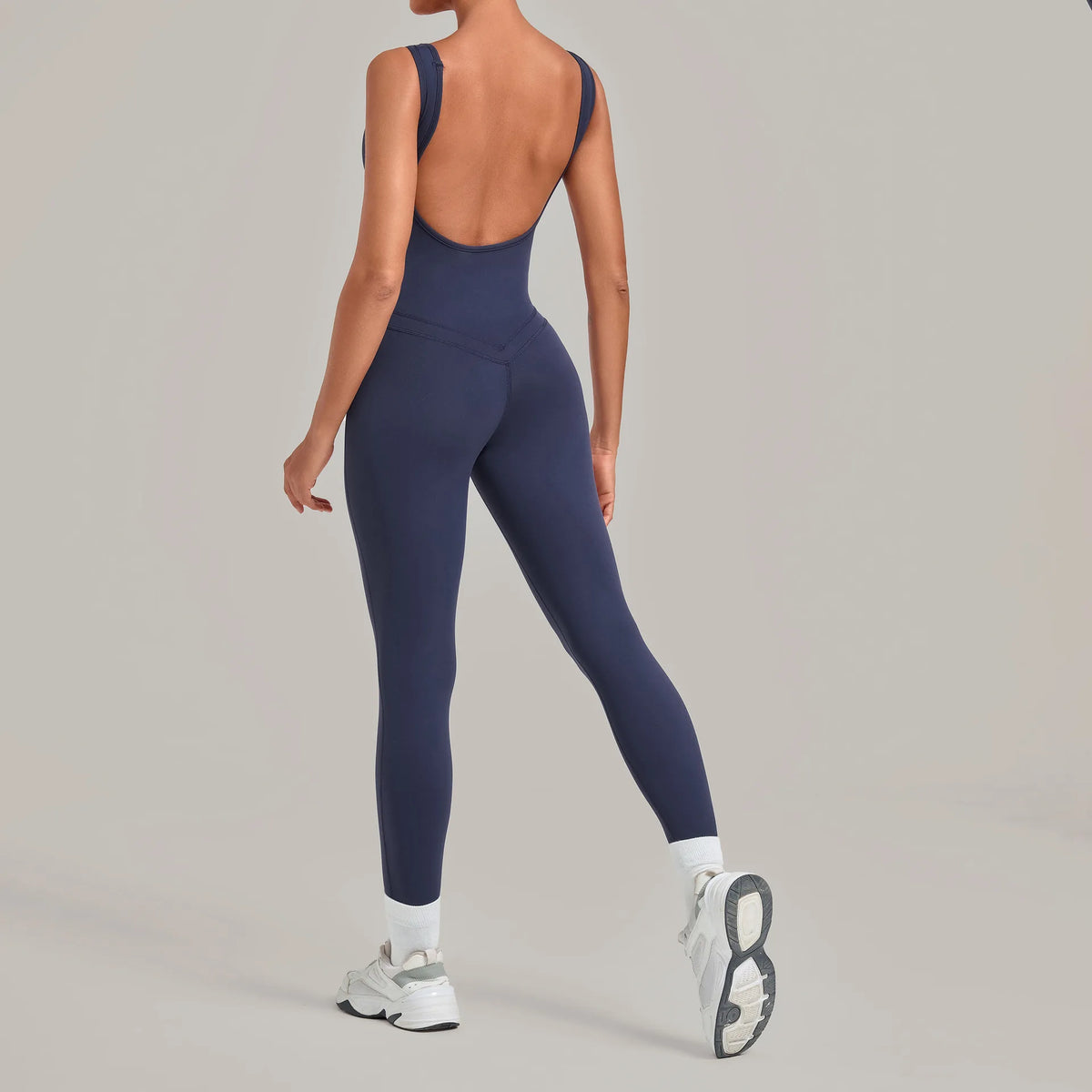 Women's Seamless Yoga Jumpsuits Fitness Sports Hip-lifting Beauty Back Sleeveless One-Piece Training Workout Running Bodysuits