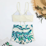 2025 Summer High Waist Swimsuit Bikini Sets with Shorts Female Swimwear Beach Wear Two-piece Bathing Suit Sports Women Clothing