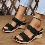 2026 Women's Wedge Suede Upper Comfort Fleece Lining Non-Slip Sole Casual Daily Indoor Outdoor