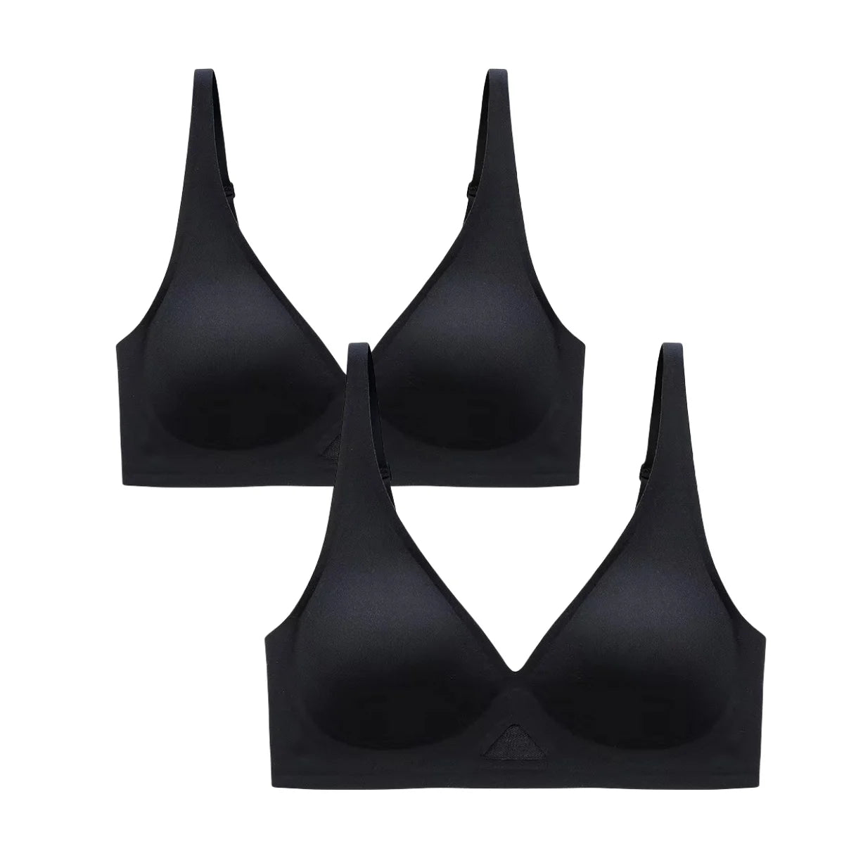 2Pcs/Set Seamless Bras for Women Non-wire Invisible Deep V Bralette Female Push Up Bras Underwear Sexy Lingerie