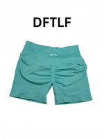 DFTLF Women High Waist Yoga Shorts Scrunch Butt Lift Workout Short Squat Proof Fitness Gym Running Sports Push Up Athletic Leggi