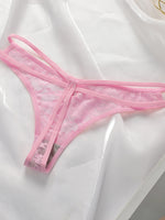 4-piece Hot Selling New Transparent Multi-color Lace Sexy Underwear For Women's Trackless Invisible Thong Underwear C864