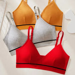 Women Bra Wire Free Cotton Bras Female Seamless Underwear Solid Color Lingerie Girls Breathable Sexy Bralette