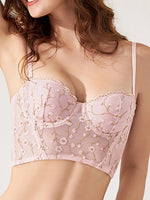 Women Sexy Lace Slim Fit Cami Top Low Cut floral Mesh Crop Tank Top Summer Y2K Going Out Top Embroidery
