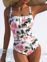 Sexy Black Striped Swimwear Women 2026 Pleate Push Up Tummy Control One Piece Swimsuit Large Size Beach Bathing Suit Monokini
