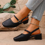 2026 Fashion Versatile Women Shoe Retro Temperament Women Semi Slipper Soft Sole Versatile Sandals Comfort Easy Wear High Heel