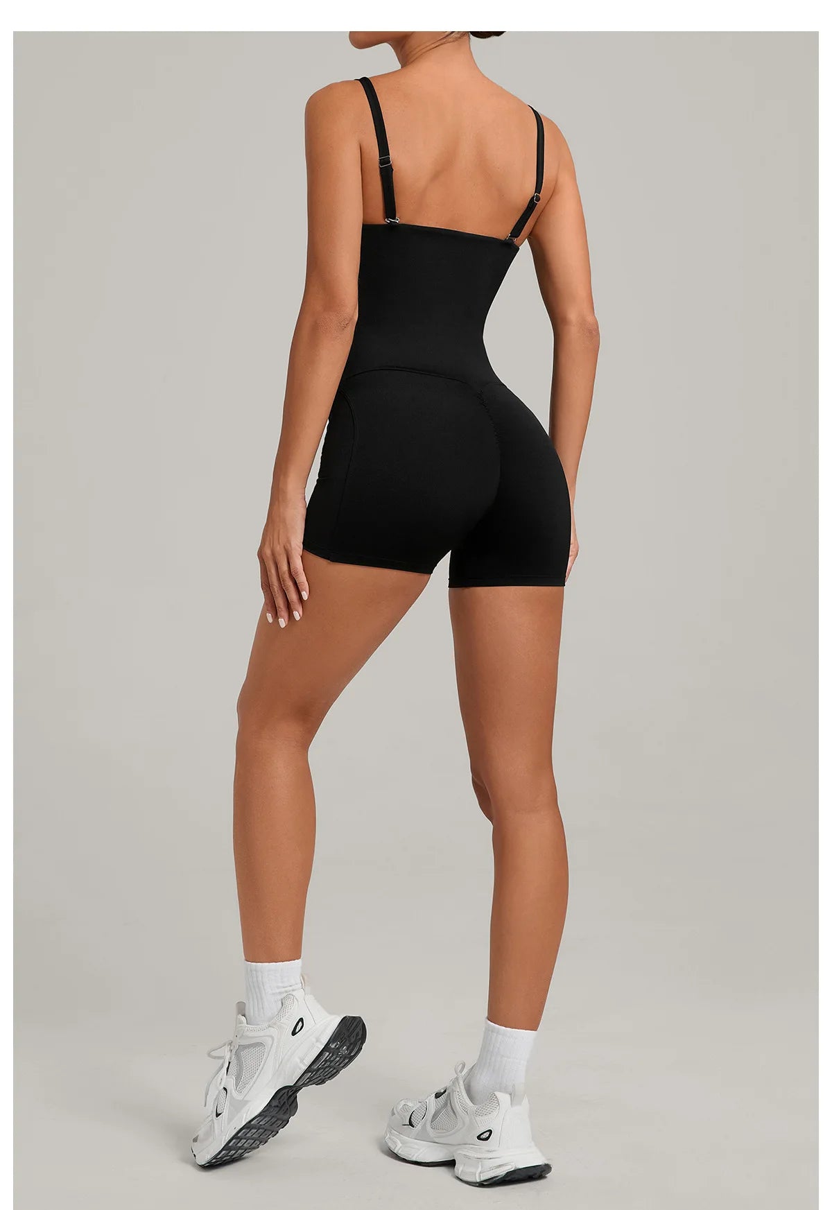 Outdoor Backless Yoga One Piece Suit Women Multiple Wearing Methods Sleeveless Slim Fit Pocket Stretch Sports Fitness Jumpsuit
