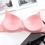 2Pcs/Set Padded Bras For Women Push Up Bra Underwear Non-wire Brassiere Sexy Lingerie Solid Color 3/4 Cup Comfort Intimates