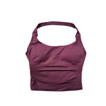 DFTLF Sports Halter Top Gym Vest Woman Backless Tank Tops Push Up Sport Bra Running Vest Workout Top Activewear Yoga Clothing