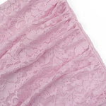 Sexy Women Pink Lace 2 Pieces Set Spaghetti Strap Bodysuit and Ruched Bodyon Mini Skirt Sweetheart Neck Club Party Daily Outwear