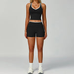 Gym Tracksuit Yoga Set 2 Pieces Workout Outfits Fitness Sportswear High Waist Leggings Sports Bra Athletic Wear Women Clothes