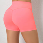 Yoga Shorts Gym Sports Shorts Women High Waist Workout Fitness Short Leggings Running Cycling Tight Soft Sportswear