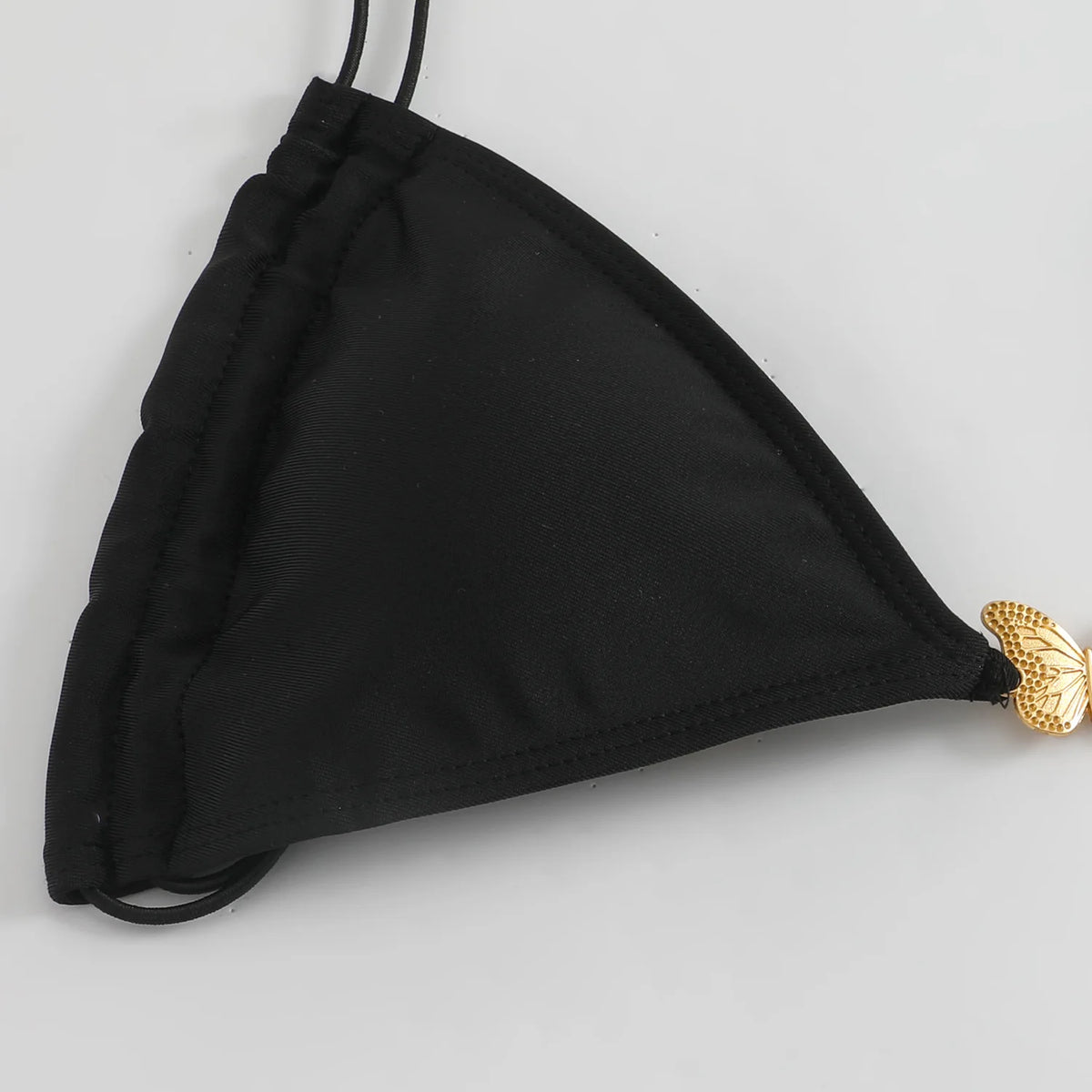Solid Color Stretch Rope Butterfly Jewelry Bikini Sexy Split Triangle Bag Straps Swimsuit Women Maillot De Bain Femme 2 Pieces