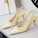 2026 Latest Light Luxury Style Women's Casual High Heel Sandals Summer Exquisite Pointed Shallow Mouth Fine Heel Modern Sandals