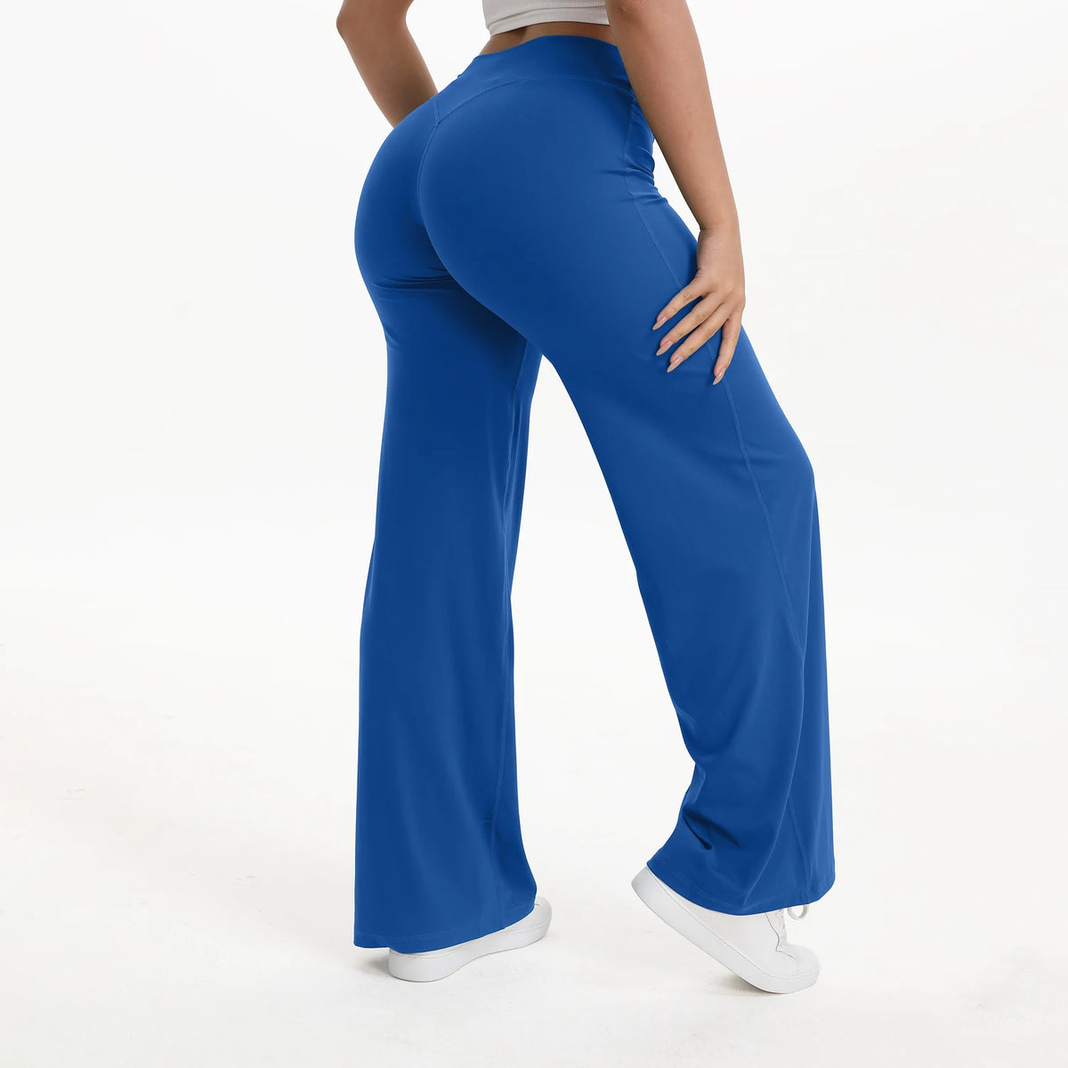 NCLAGEN Naked Feel Straight-leg Pants Gym Clothes Woman Sportswear Fitness Workout Leggings Yoga Softmotion Wide-leg Trousers