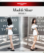 Summer Women Slipper High Block Heels Mules Party Club Ladies Mixed Color White Outdoor Slip-on Square Toe Shoes