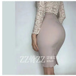 WOMENGAGA Mid Length Skirt For Elegance Apricot Slim Mini Dress Sweet Sexy Korean Women 2023 Skirts High Waist Fashion HGR0