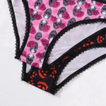 Halloween New Style Women's Briefs Lace Sexy Low-Waisted Seamless Invisible Girl's Underwear Soft Breathable Panties For Party