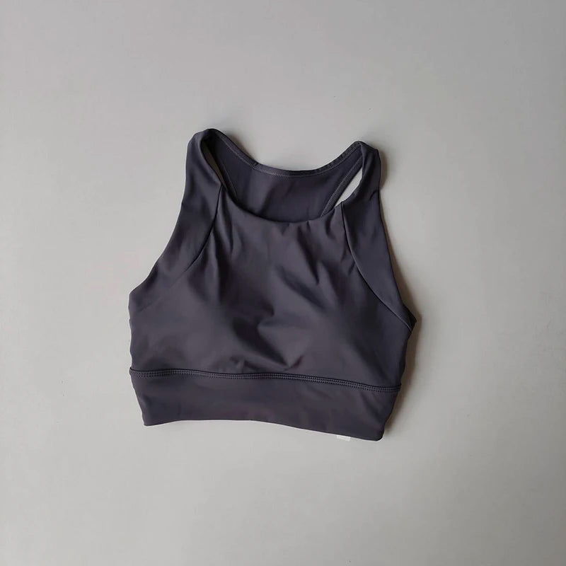 Women's Professional Shock-Absorbing Yoga Sports Vest One-Piece Gathering Sports Bra Running Collection with Breast Support