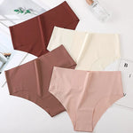 Women Seamless Panties Briefs Thin Ice Silky Underwear Female High Waist Underpants Summer Soft Panties Sexy Lingerie