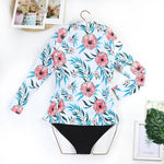 Women's Swimsuit Tankini Set Female Long Sleeves Swimwear 2026 Surfing Sports Pool Beachwear 3-Piece Bathing Suits With Shorts