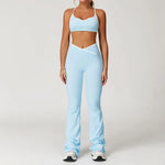 Sportswear Woman Gym Sports Bra Shorts Leggings 2 Piece Set Workout Naked Feeling Seamless Female Fitness Clothing Tracksuits