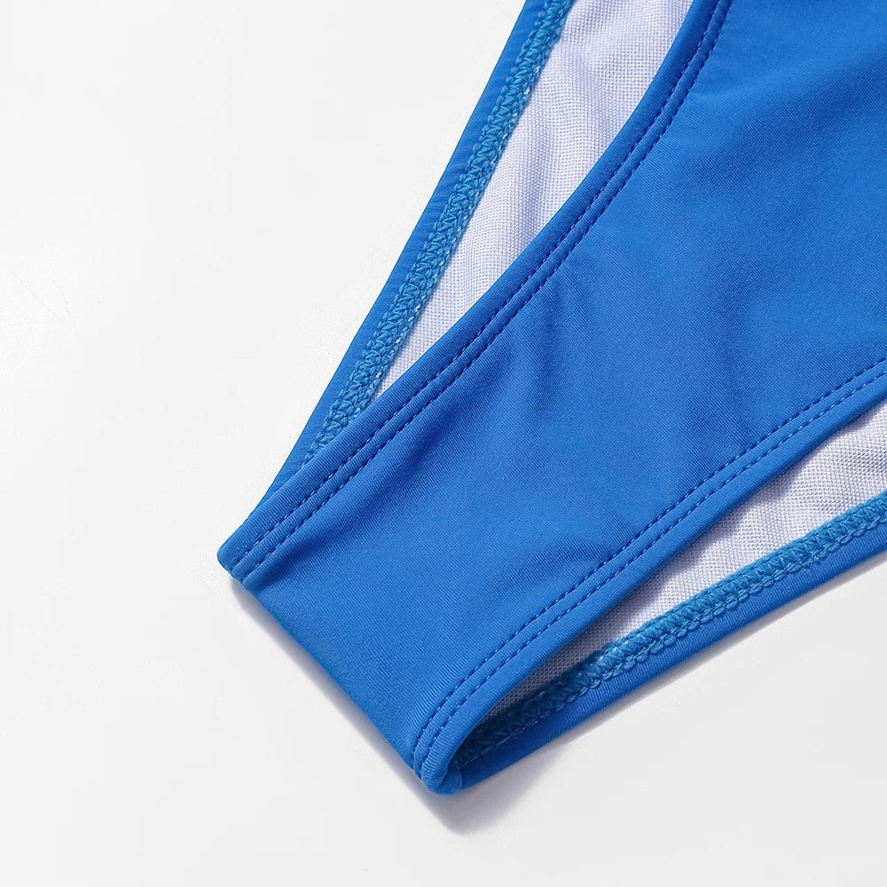 ZTVitality Ruffles Splicing Sexy Women Swimsuit 2025 New Arrival Padded Low Waist Summer Bikini Beach Swimwear Brazilian Biquini