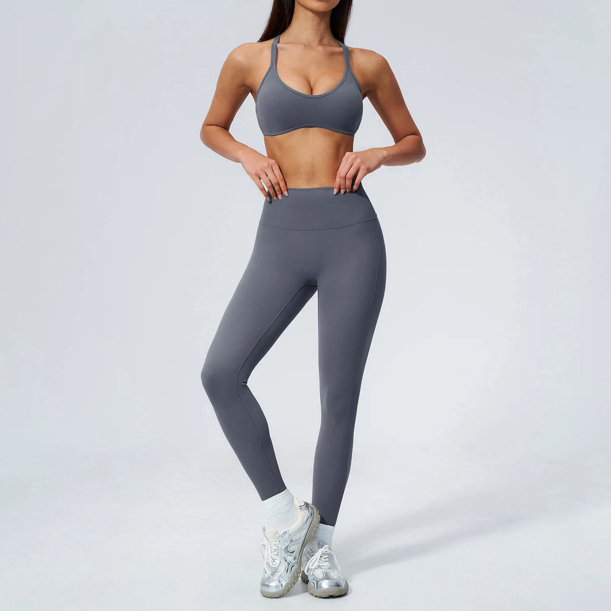 Yoga Suit Women Tracksuit 2pcs Athletic Wear Sports Bra High Waist Leggings Gym Set Fitness Outfits Workout Clothes Sportswear