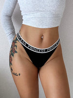 Letter Sexy Thongs Women Panties Seamless G String Fashion Underwear Female Briefs Girls Lingerie Simple Sport Fitness Size S-XL