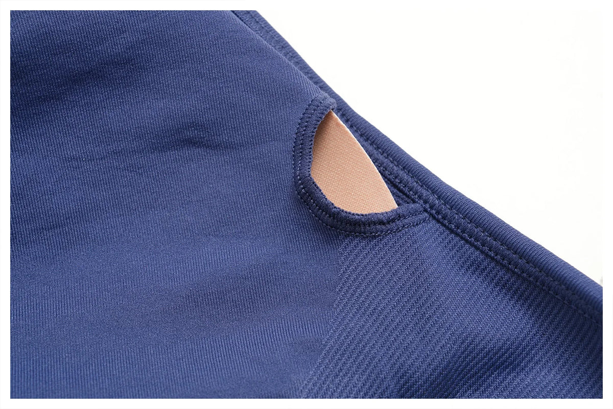 Summer Fitness Suit Women Seamless Hanging Neck Pleate Sports Bra Yoga Sets High Waist Wide Leg Leggings Running Athletic Wear