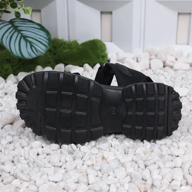 2026 Summer Women Sandals Casual Shoes Thick-Soled Hook-loop Sandalias Open Toe Beach Shoes for Women New Zapatos Mujer J687
