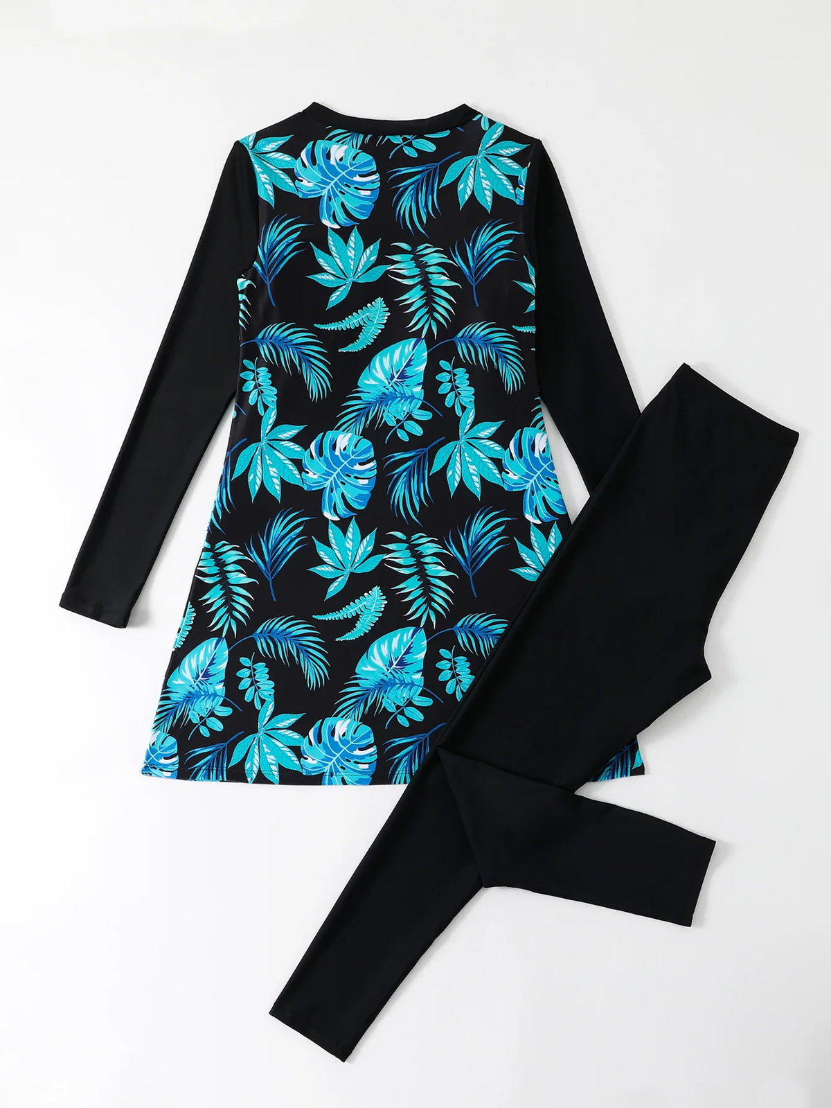 Print Muslim Modest Swimwear Women Swimsuit Burkini Sets Full Cover Islamic Long Sleeve Swimming Suit For Woman Bathing Suits