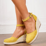 15 Colors Big Size 43 Summer Bohemian Espadrilles Sandals Women Beach Vacation Shoes Comfy Walk High Heels Wedges Sandals