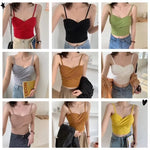 Women Tank Crop Top Sexy Bra Tops Seamless Underwear Female Crop Top Wireless Lingerie Padded Camisole Intimate