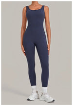 Women's Seamless Yoga Jumpsuits Fitness Sports Hip-lifting Beauty Back Sleeveless One-Piece Training Workout Running Bodysuits