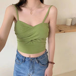 Women Tank Crop Top Sexy Bra Tops Seamless Underwear Female Crop Top Wireless Lingerie Padded Camisole Intimate