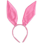 Easter Bunny Girl Cosplay 3-Piece Prop Set - Satin Headband Fluffy Rabbit Tail for Halloween Christmas