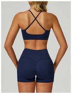 Sexy Underwear Women Tops Back Cross Strap Tank Top Push Up Running Sports Bra Breathable Soft Fitness Beauty Workout Yoga Bra