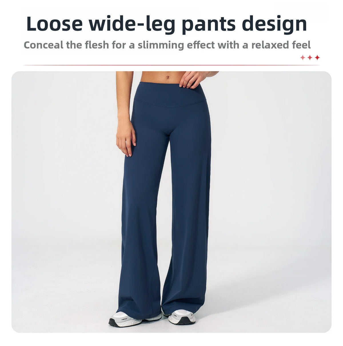 Wide-leg Pants Women Bell-bottoms High Waist Yoga Pants Workout Gym Leggings Naked Feel Pilates Running Cycling Sports Trousers