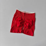 Women's High-Waisted Seamless Yoga Sports Shorts Hip-Lifting Knitted Peach Pants Summer Training Fitness Wear