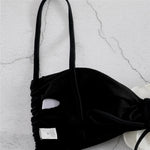 Sexy Flower Bandeau Swimwear Thong Bikini 2026 Women Lace-up Swimsuit Swimming Bathing Suit Brazilian Bikinis Sets Mujer Biquini