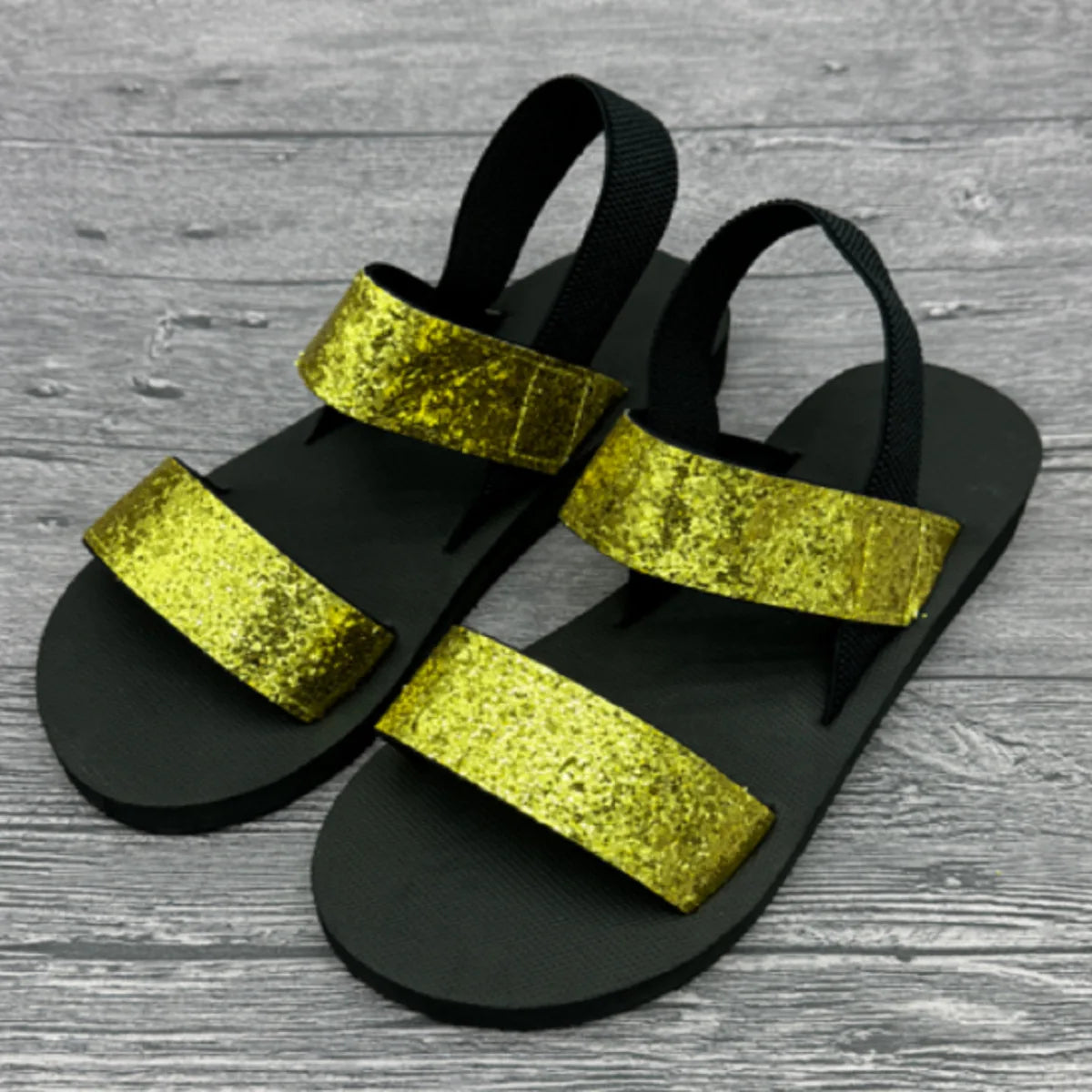 Fashion Trend Women Summer Platform Sandals Bling Style Slip-on Shoes Soft EVA Light Weight Girls Student Street Beach Sandalias