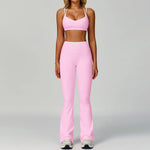 Gym Tracksuit Yoga Set 2 Pieces Workout Outfits Fitness Sportswear High Waist Leggings Sports Bra Athletic Wear Women Clothes