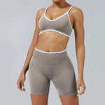 2PCS Yoga Suit Seamless Sports Set Gym Outfits Women Tracksuit Running Workout Clothes Sports Bra Athletic Wear Yoga Clothing