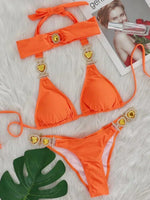 Halter Crystal Rhinestone Diamond Bikini 2026 Female Swimsuit Women Swimwear Two Pieces Bikini set Brazilian Bathing Suit Swim