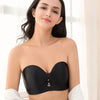 Sexy Women Strapless Bra Invisible Breast Lift Up Leopard Slim Seamless Breathable Wireless Brassiere Wrapped Chest Big Size 52F